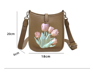 <span class=keywords><strong>Borsa</strong></span> a <span class=keywords><strong>Tracolla</strong></span> Mini Quadrata in Vera Pelle di Lusso con Lettere Intagliate <span class=keywords><strong>per</strong></span> Donne, con Cinturino Regolabile e Chiusura Magnetica - Product Image 2