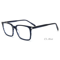 Fabricants de ventes chaudes Feuilles d'acétate à bas quantité minimale de commande Montures de lunettes vintage Montures optiques carrées Lunettes de vue