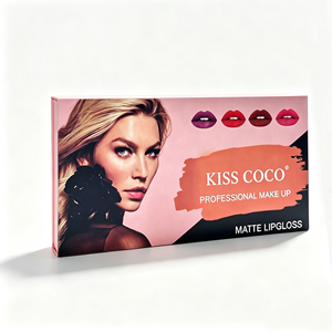 Lápiz Labial Kiss Beauty de Larga Duración con Acabado Mate Suave y Espuma de Terciopelo, Cosmético para Labios, Maquillaje, Caja de Papel para Empaque de Lápiz Labial - Product Image 3