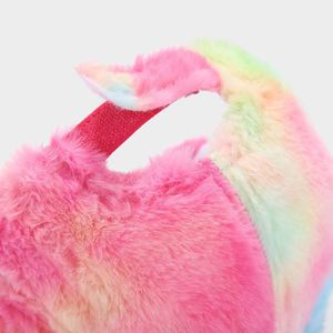 Winter New Arrival Fashion Women Trendy Hat <b>Tie</b> Dye Ombre Colour Furry Baseball Cap - Product Image 5