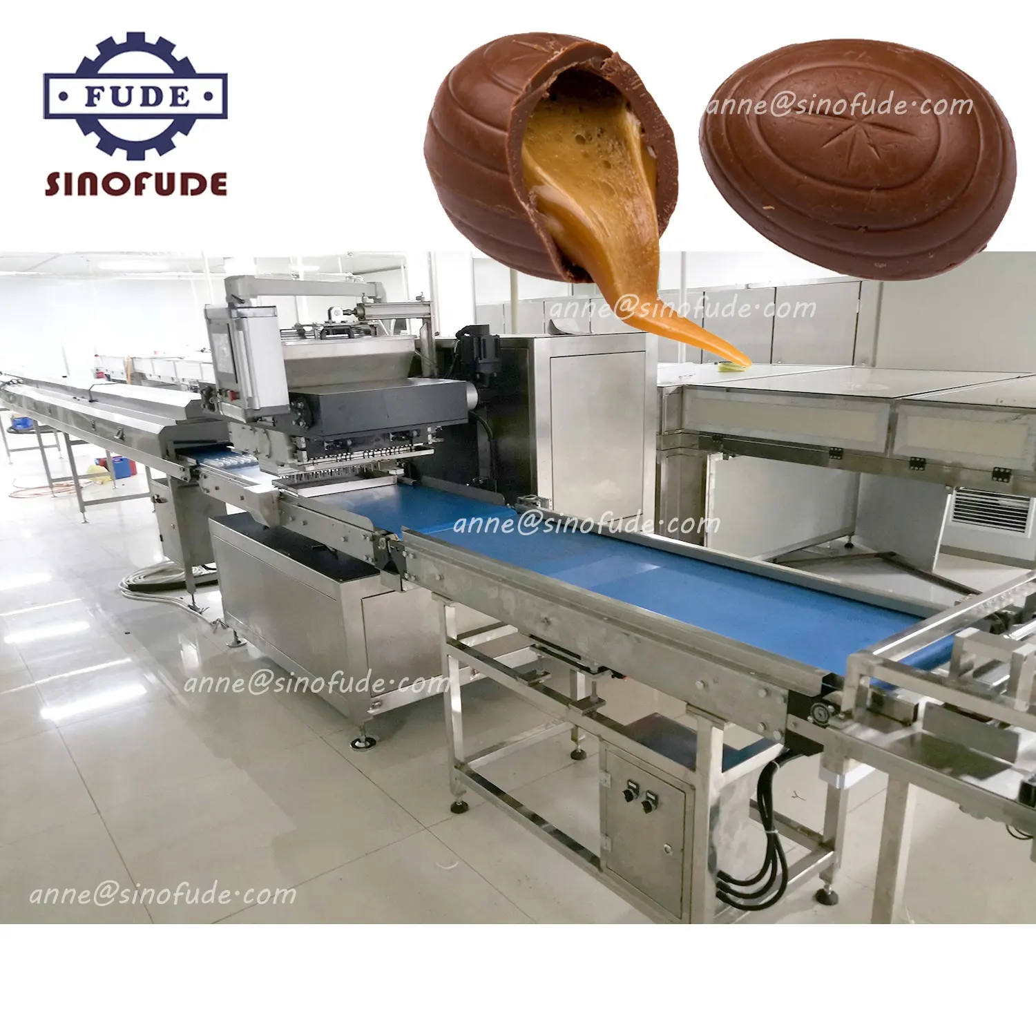 Semi automática vía láctea barras de chocolate, un disparo de chocolate depositante