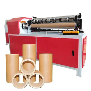 CNC paper core pipe tube cutting machine adhesive tape toilet kraft roll core paper cutter slitting machine paper tube cutter
