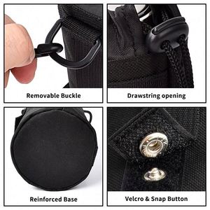 Funda para botella de agua personalizada de fábrica BSCI, portabotellas táctico, bolsa para botella de agua - Product Image 5
