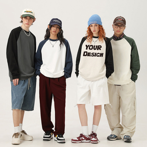 Felpe da uomo con Logo stampato su misura ampia girocollo oversize <span class=keywords><strong>abbigliamento</strong></span> sportivo da uomo produttore di <span class=keywords><strong>abbigliamento</strong></span> <span class=keywords><strong>Hip</strong></span>-<span class=keywords><strong>hop</strong></span> Terry francese - Product Image 2