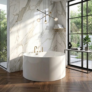 Baignoire Balnéo Moderne Compacte de Luxe Contemporaine OEM/ODM (FW-M-2001) Écologique pour Usage Résidentiel et Hôtelier - Product Image 1