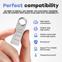Clé USB promotionnelle personnalisée en métal avec impression, cadeau d'entreprise, clé USB publicitaire avec logo sur mesure