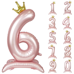 ลูกโป่งฟอยล์สีโรสโกลด์มิ้นท์ขนาดใหญ่0-<span class=keywords><strong>9</strong></span>รูปมงกุฎขนาดเล็กสำหรับงานเลี้ยงฉลองครบ<span class=keywords><strong>รอบ</strong></span><span class=keywords><strong>ปี</strong></span>ใหม่ของเด็กผู้ชายเด็กผู้หญิง - Product Image 2