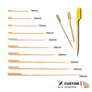 Brochettes jetables en bambou de 12 à 25 cm pour <span class=keywords><strong>barbecue</strong></span> chinois Yakitori Teppo - Product Image 1