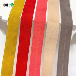 Nhà Máy Bán Buôn Multicolor Foldover Băng Đàn Hồi Bia Ràng Buộc <span class=keywords><strong>Tape</strong></span> <span class=keywords><strong>Stretch</strong></span> Bias Viền Ràng Buộc <span class=keywords><strong>Tape</strong></span> Cho Giày May Mặc - Product Image 2