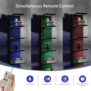 Thiết kế hiện đại tích hợp tầng thường vụ kệ sách tiết kiệm không gian bằng gỗ dọc kệ sách leans tường vô hình Kệ Sách Sách - Product Image 5