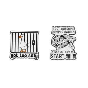 Épingle avec un dicton amusant, une <span class=keywords><strong>phrase</strong></span> <span class=keywords><strong>sarcastique</strong></span>, une canard fâché - Product Image 3