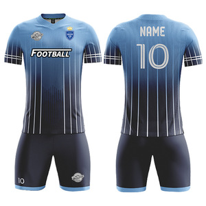 Maillot de <span class=keywords><strong>football</strong></span> personnalisable à manches courtes pour homme, uniforme d'entraînement sportif intégral à séchage rapide, vêtements de <span class=keywords><strong>football</strong></span> - Product Image 1