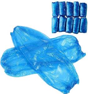 <span class=keywords><strong>Plastic</strong></span> Armbeschermhoezen Unisex Wegwerp Pe Over Mouwen Blauw 20X46 Cm - Product Image 3