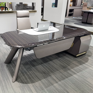 Scrivania moderna ufficio High-End presidente direttore contemporanea in legno scrivania per il <span class=keywords><strong>lavoro</strong></span> a <span class=keywords><strong>casa</strong></span> - Product Image 5