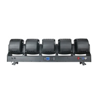 Luz Móvil de Cabeza con 5 Haces LED de 120W, Luz de Escenario con 5 Haces y Anillo LED RGB, Iluminación de Efectos Programable DMX512 para DJ y Discoteca