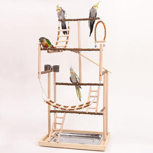 Büyük zanthoksilum ahşap papağan oyuncak dekompresyon salıncak halka tırmanma merdiven Drowty standı süspansiyon köprü malzemeleri kuşlar - Product Image 1