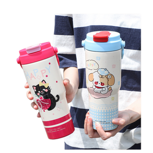 Nueva Taza Termo Personalizable de Acero Inoxidable de 650 ml con Diseño de Dibujos Animados para Estudiantes, Linda Taza para Café, Leche, Té, para Niños - Product Image 4