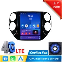 Radio à écran tactile de 9.7 pouces pour voiture Android pour VW Tiguan 2010-2016 lecteur d'autoradio sans fil Carplay Auto WIFI