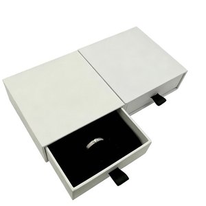 Fashion Luxury Eco-Friendly Recyclable Drawer Jewelry <b>Box</b> with Embossing Dustproof Rigid <b>Gift</b> <b>Box</b> for Daily Jewelry Collection - Product Image 2