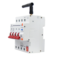 TUYA4PWIFI pengukur energi pintar, Kwh meteran monitor rambut pangkas pencukur dengan pelindung kebocoran 63A Mini 220V Tuya App
