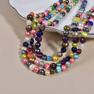 ขายส่งไข่มุกน้ำจืดธรรมชาติรูปทรงกระดุมและทรงข้าว สำหรับงาน DIY ไข่มุกบาโรกแบบรูปทรงข้าว สามารถย้อมสีได้ ดีไซน์แบบมีรู - Product Image 3