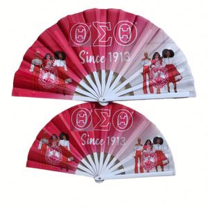 Ventilador Plegable de Mano de Plástico y Nailon Personalizado al por Mayor para Publicidad, Bodas y Manualidades - Product Image 6