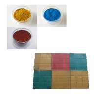 Pigment coloré en poudre, piate de fer fe2/3, pigment rouge et jaune, 50 ml