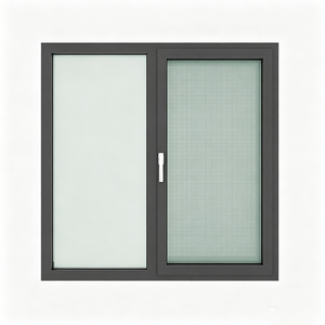 Fenêtre à battant en PVC à double vitrage insonorisé, multi-chambres, à économie d'énergie, pour l'hiver, avec isolation thermique - Product Image 1