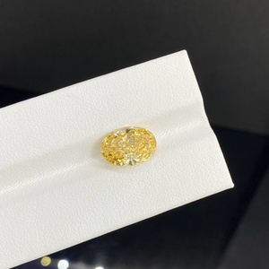 Diamante CVD Suelto de Color Amarillo Intenso de 3.62ct VS1, Corte Ovalado, Certificado IGI, Diamante Cultivado en Laboratorio de Color Fantasía - Product Image 1