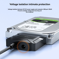 Cable Adaptador USB 3.0 a SATA de Alta Velocidad, Conector de 22 Pines para SSD/HDD de 2.5, Transferencia de Datos Externa y Alimentación