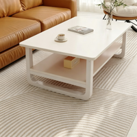 Table basse de rangement, table d'appoint, pour petit appartement, usage domestique, style minimaliste moderne, compacte, en bois, démontable, pour salon, balcon