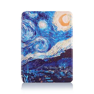 PU leather case for kindle kobo Fashionable slim concise design tablet case cover for touch e-reader kobo