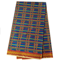 Tela de ankara 100% poliéster con diseño de moda, tejido africano estampado de cera para vestido de fiesta