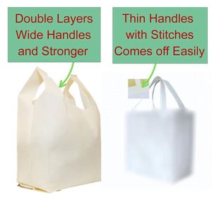 Cheap Eco Grocery Shopping Gift Recycled Waterproof T-Shirt Foldable Vest Tote Beige <b>Pla</b> Non Woven Bag - Product Image 4