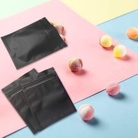 Sachets refermables en Mylar avec fermeture à glissière, petits sacs en aluminium de qualité supérieure pour l'emballage alimentaire, les bijoux, les bonbons et l'électronique
