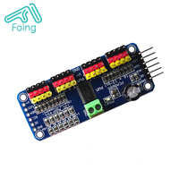 Module de pilote d'interface I2C, 16 canaux, 12 bits, PWM, Servo, carte d'entraînement, contrôleur robot, PCA9685, pièces