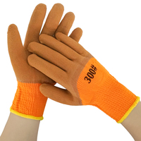 7G éponge sieste polycoton doublure latex mousse enduit doigt renforcé gants de travail d'hiver