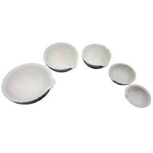 High Grade 65mm Dia X 25mm Height Fused Silica Crucibles Irregular Shape Melting Dish Gold Copper Brass Jewelry Tools - Product Image 1