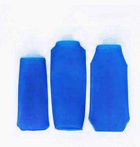 T Tersely Paquete de 2 Botellas de Agua Plegables de TPU de 500 ml para Senderismo, Correr, Ciclismo, Maratón (Gris) - Product Image 3