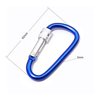 Mosquetón Tipo D de Aleación de Aluminio con Bloqueo, Tamaño 7, para Senderismo, Camping, Llavero, Varios Colores Disponibles - Product Image 2