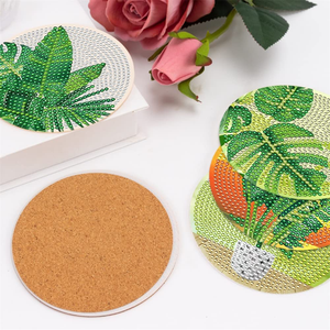 Kit de Madera para Posavasos de 10x10cm con Diseño de Patrón de Dibujos Animados Navideños, Pintura de Diamantes 5D DIY Impresa, Más Vendido - Product Image 2