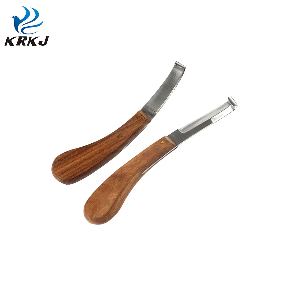 Cuchillo de pezuña de hoja curvada afilada KD905 farrier para cortar pezuñas de caballo