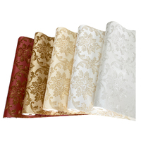 Papier Peint PVC Vinyle de Luxe, Décoration Murale Damassée Relief Européen 3D