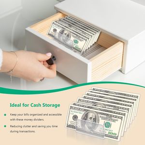Organizador de <span class=keywords><strong>Correo</strong></span> y Dinero Acrílico, Organizador de Escritorio Vertical Dividido en 7 Secciones para Cartas, Documentos y Cuadernos - Product Image 5