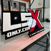 Panneau d'affichage Design Your Own Shop 3D Acrylique/PVC Logo Lettres multicouches Plaque lumineuse Nom personnalisé pour signalisation commerciale