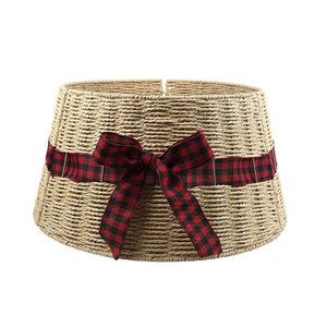 Woven Rattan <b>Christmas</b> <b>Tree</b> Skirt Round Indoor Outdoor Holiday Decoration Handmade <b>Tree</b> <b>Base</b> Cover - Product Image 4