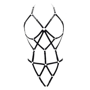 Le donne Del Corpo Harness Punk di Goth <span class=keywords><strong>BDSM</strong></span> Elastico Regolare Scava Fuori <span class=keywords><strong>Lingerie</strong></span> Sexy Harness <span class=keywords><strong>Lingerie</strong></span> Bondage Fetish Gabbia Del Reggiseno Della Biancheria - Product Image 2
