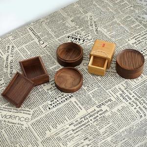 Luxury Handmade Black Walnut Bracelet Necklace Antique Wooden Jewelry <b>Gift</b> <b>Box</b> - Product Image 4