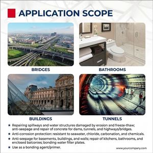 Revêtement acrylique durable à haute élasticité résistant aux UV pour l'extérieur des bâtiments - Product Image 4