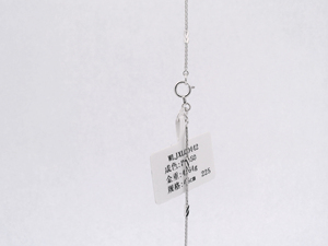 Elegante Cordón para el Cuello en Platino PT950 Blanco con Textura en V y Cuerdas Cuadradas, Estilo Minimalista, Unisex, para Uso Diario, Adorno de Regalo - Product Image 6